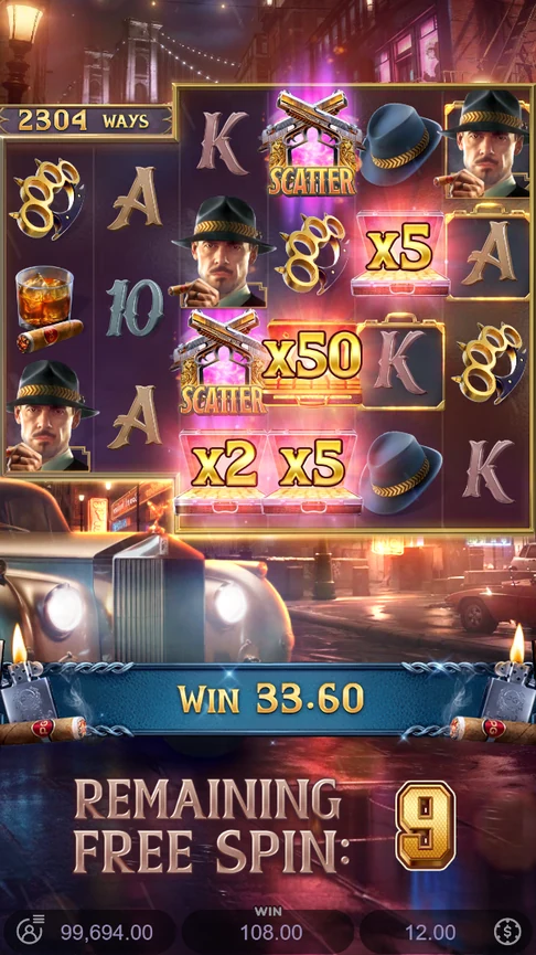 Mafia Mayhem multipliers x2 x5 x50 x5
