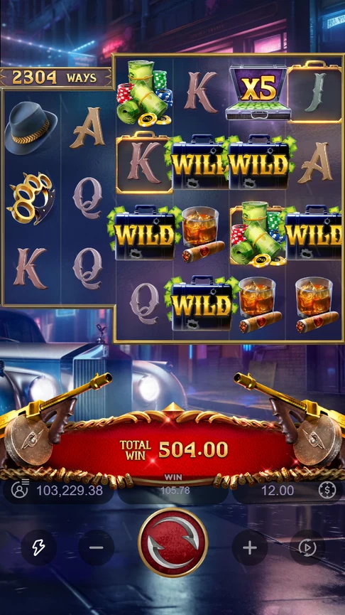 Mafia Mayhem six wilds and one x5