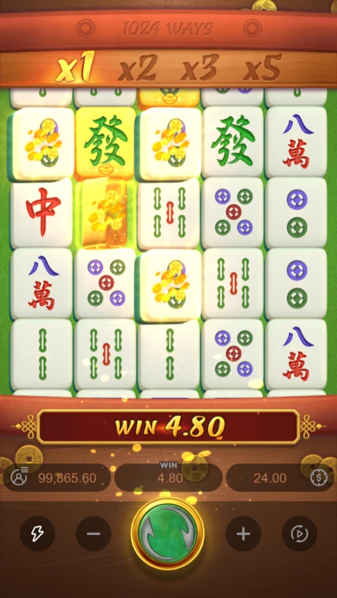 Mahjong Ways small win gold tiles