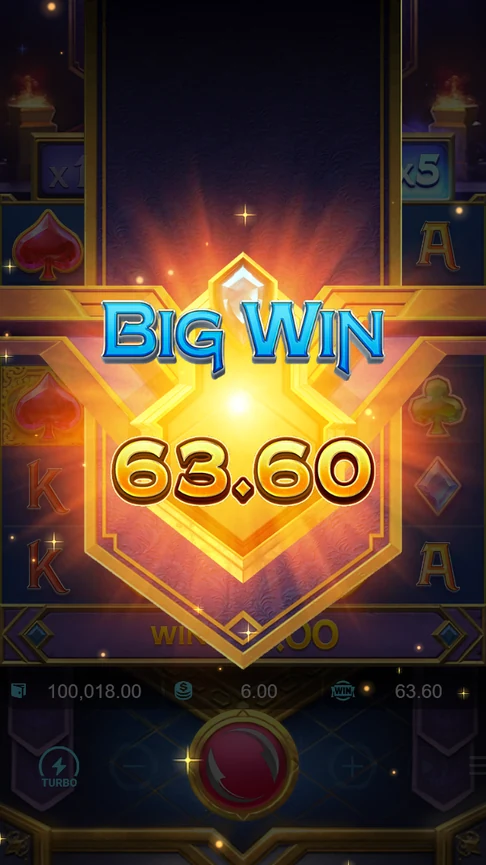 Majestic Treasures Big Win of 63.60