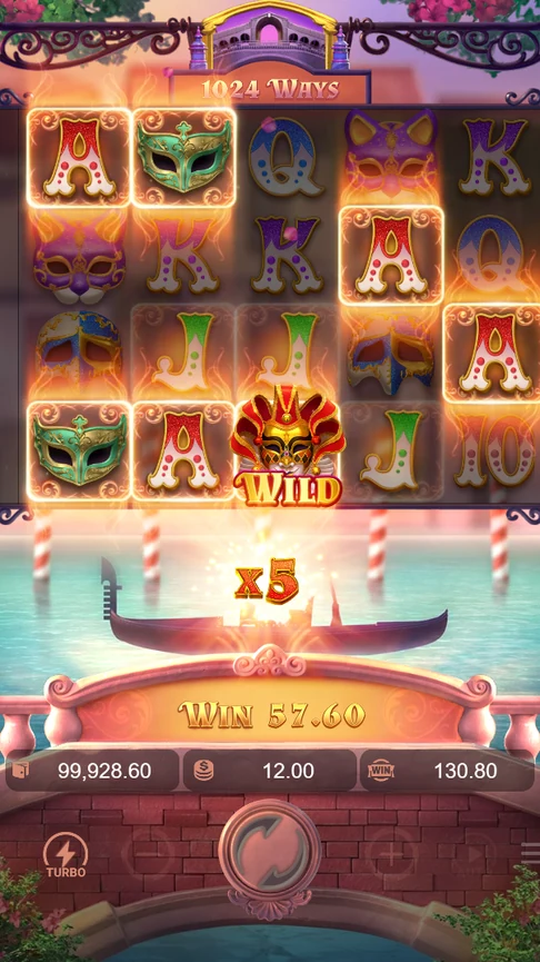 Mask Carnival aces round paid at x4