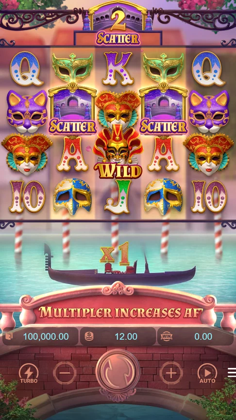Mask Carnival board gondola multiplier