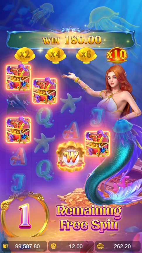Mermaid Riches treasure chests 180 at x10
