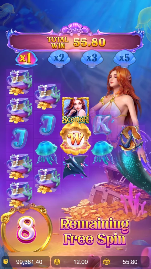 Mermaid Riches mirrored reels free spins