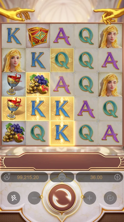 Midas Fortune gold symbols on board