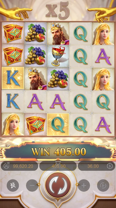 Midas Fortune seven queens cluster win