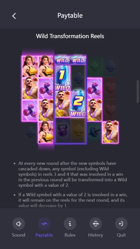 Mighty Mania wild transformation reels