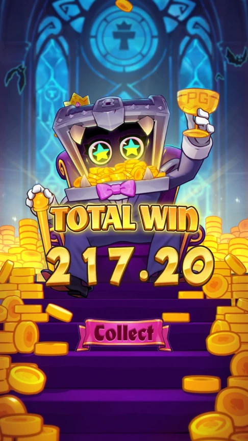 Mr. Treasure's Fortune free spins total 217.20
