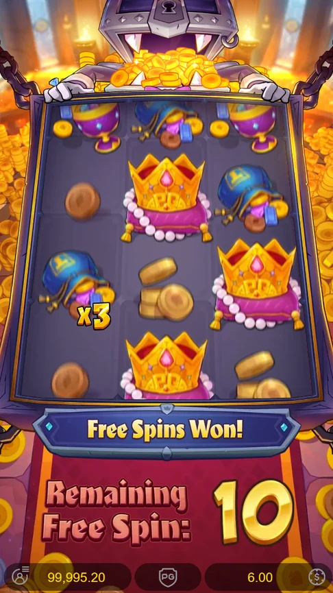 Mr. Treasure's Fortune free spins won