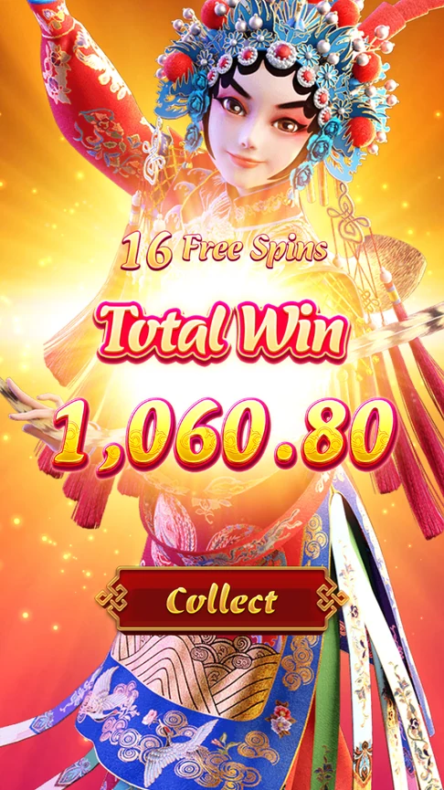 Opera Dynasty 16 free spins total 1060