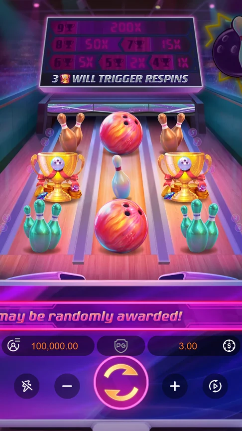 Perfect Strike bowling lane 3x3 board