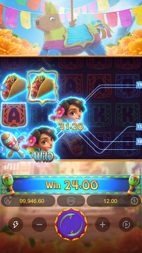 Pinata Wins paylines through new wilds