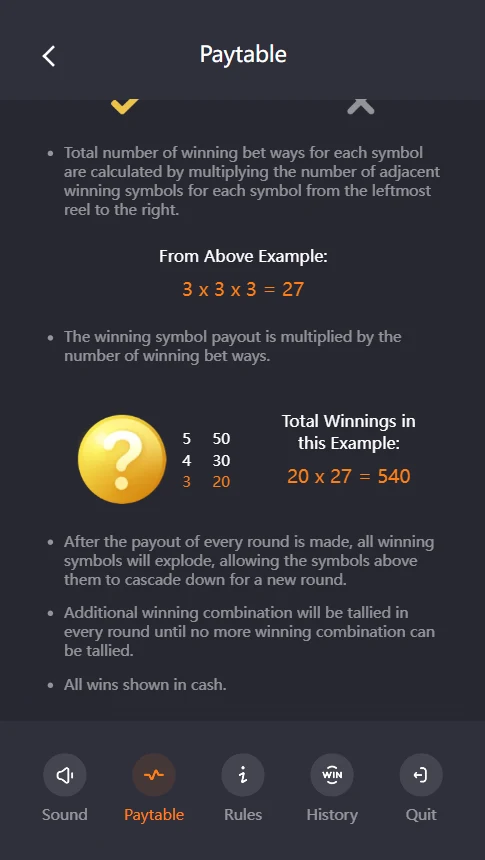 Poker Kingdom Win 243 ways example