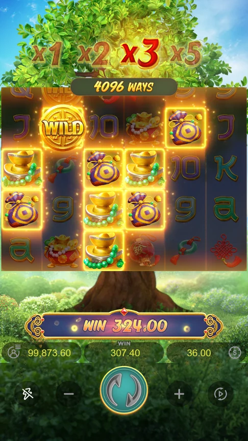 Prosperity Fortune Tree x3 ingots pouches round