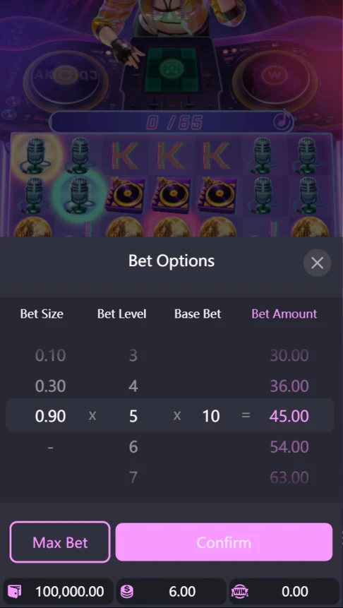 Rave Party Fever demo bet options