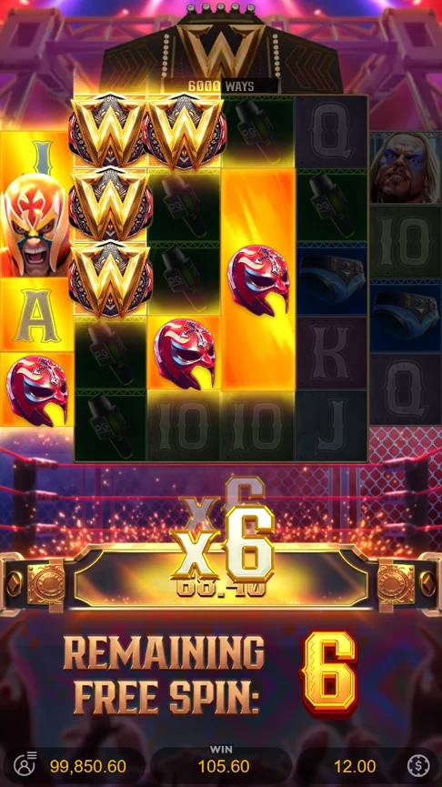 Reel Royale Showdown free spin at x6