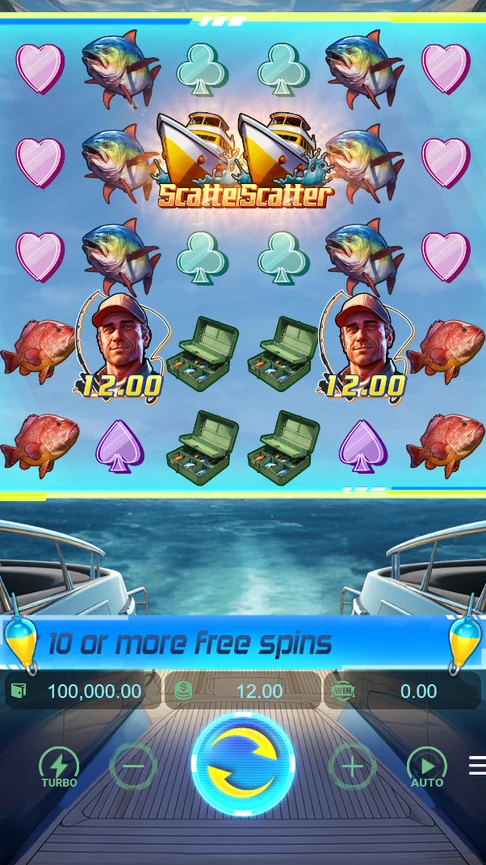 Shark Bounty 6x5 grid with hunters