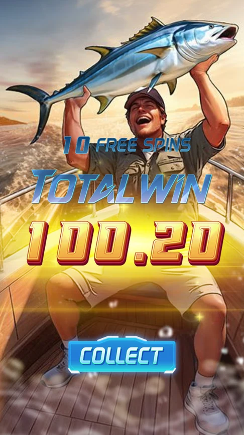 Shark Bounty free spins total 100.20