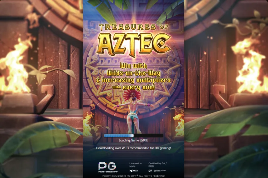 Treasures of Aztec demo loading screen
