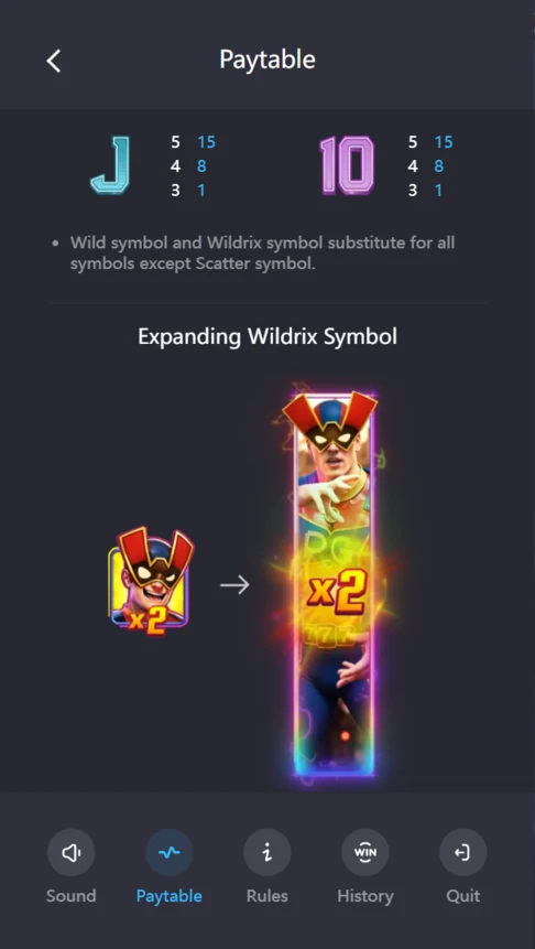 Super Wildrix expanding wild x2 multiplier