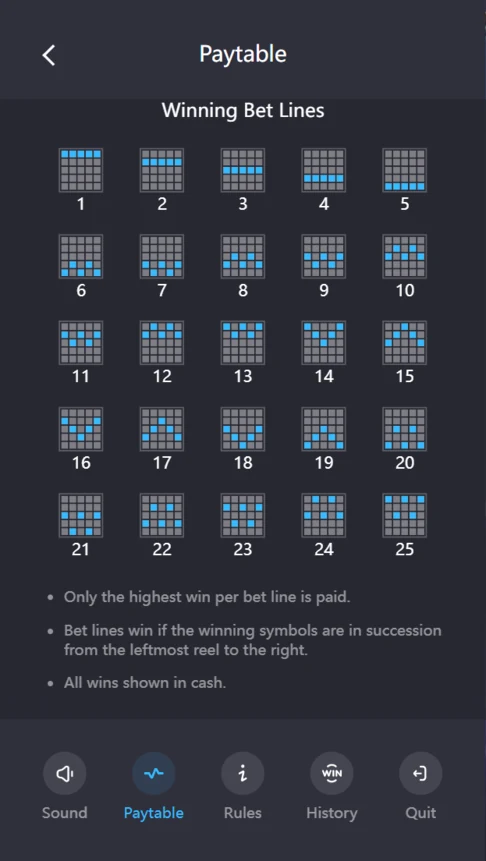 Super Wildrix 25 fixed paylines
