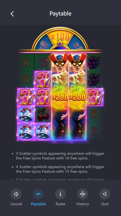 Super Wildrix free spins wheel x100