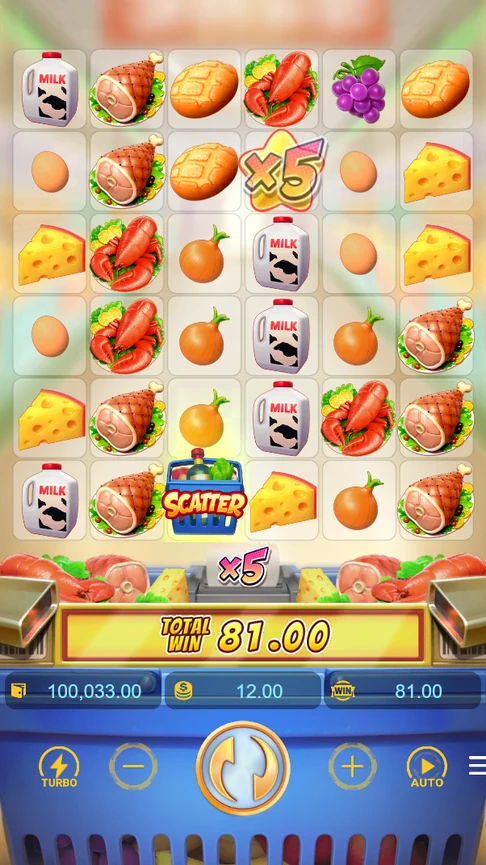 Supermarket Spree x5 star 81 total win