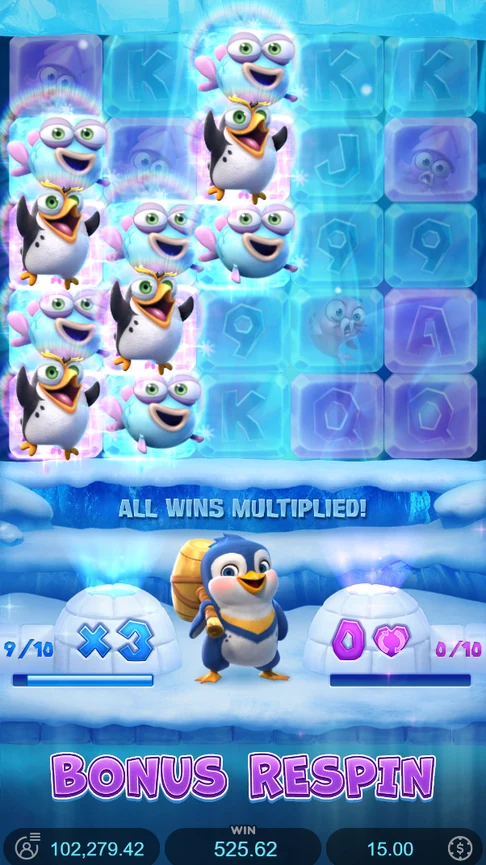 Penguins and fish pay at x3