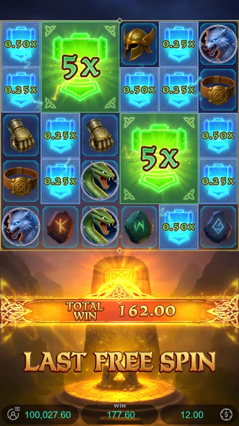 Thunder Reckoning free spins prize symbols