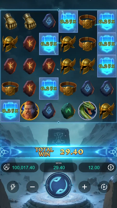 Thunder Reckoning prize symbols 29.40 win