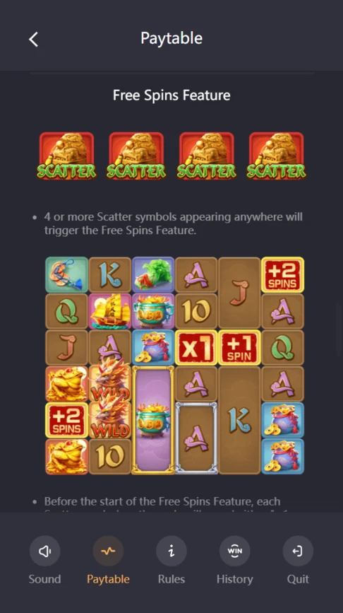 Ways of the Qilin free spins scatters