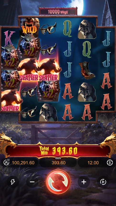Werewolf's Hunt x8 total win 393.60