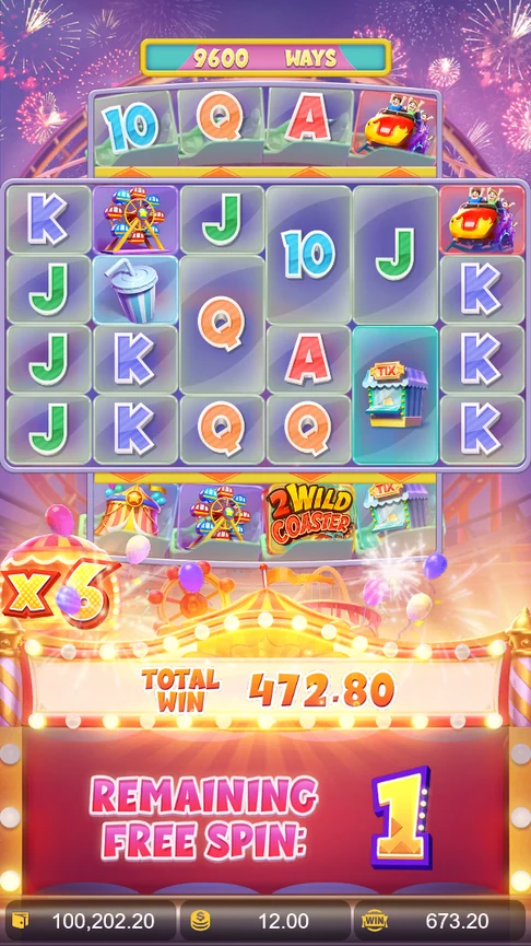 Wild Coaster last free spin 472.80 x6