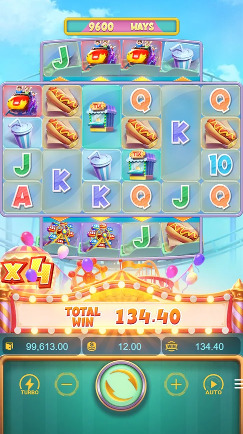 Wild Coaster x4 multiplier 134.40 win