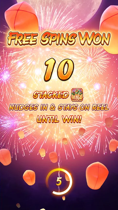 Wild Fireworks 10 free spins sticky wild