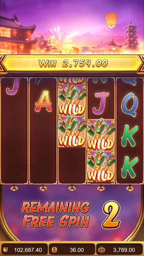 Wild Fireworks free spin win 2754 banner