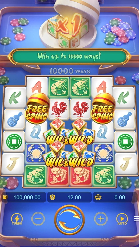 Win Win Fish Prawn Crab dice reels